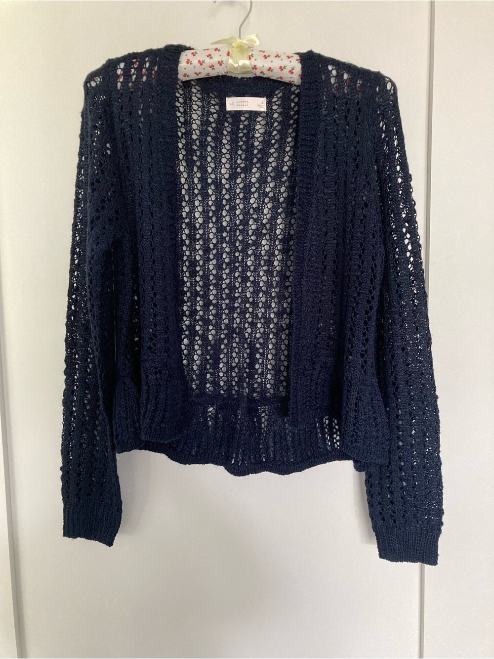Lauren Conrad peplum cardigan sweater